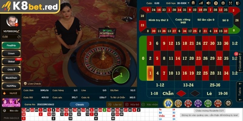 Roulette – Trò chơi quay số kịch tính