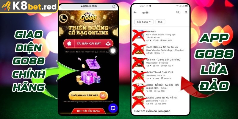 Link Go88 bị làm giả ảnh hưởng đến quyền truy cập tài khoản của người chơi